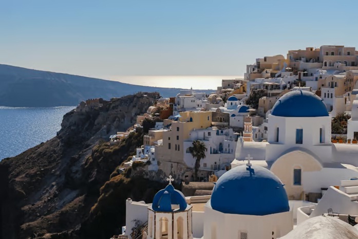 В Китае появился налог греческого острова Санторини